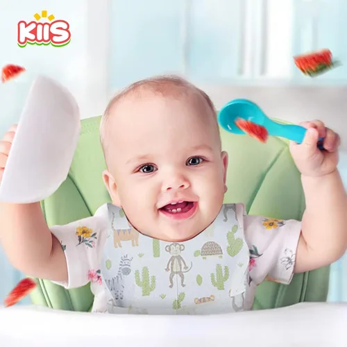 Miniatura 2 de KIIS Baberos desechables para bebés, niños y niñas, empaquetados individualmente, higiénicos, suaves y a prueba de fugas (20 unidades/60 piezas)
