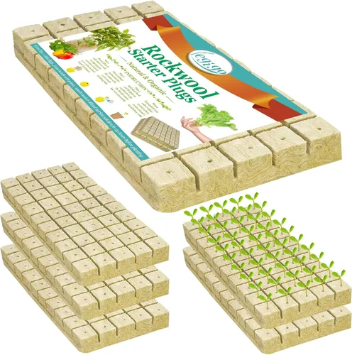 Miniatura 15 de Legigo Cubos de lana de roca de 1.2 pulgadas para hidroponía, cubos de cultivo para plantación de lana de roca para torre hidropónica, jardín, 2