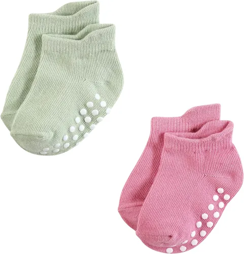 Miniatura 7 de Hudson Baby Calcetines antideslizantes unisex para bebé, Rosado Multi Girl