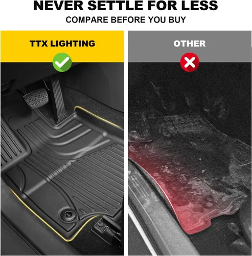 Miniatura 3 de TTX LIGHTING Alfombrillas y forro de carga para Toyota RAV4 2019-2024 2025: alfombrillas de TPE protegidas para todo tipo de clima, incluye 1ª 2ª