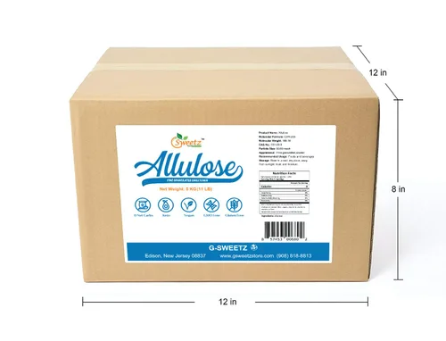 Miniatura 4 de Edulcorante multiusos de alulosa; porciones totales 1250; edulcorante cero calorías, sustituto sin azúcar para hornear, batidos, café; alimentos