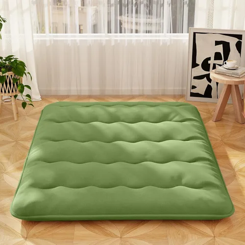 Miniatura 28 de Giantex Colchón japonés de suelo, colchón futón de 4 pulgadas con funda lavable y bolsa de almacenamiento, colchón plegable enrollable para tatami