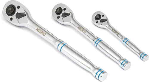 Miniatura 13 de NEIKO 03115A Llave de trinquete de 1/4 pulgada, trinquete reversible de 100 dientes, 3.6 grados, trinquete de liberación rápida de 1/4 de pulgada