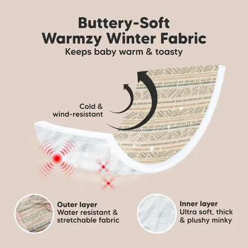 Miniatura 3 de KeaBabies Funda de asiento de automóvil de invierno para bebé, recién nacido, ajuste universal, fundas de asiento de automóvil para bebé, niña, Maya
