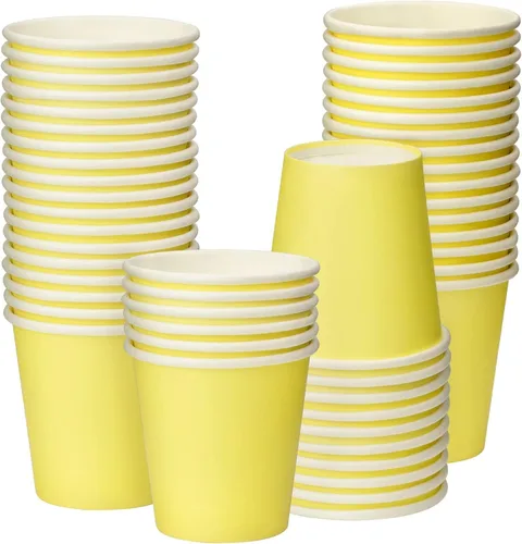 Paquete de 50 vasos de papel desechables de 3 onzas, vasos de papel para baño de café, tazas pequeñas para aperitivos, baño, expreso, perfecto para