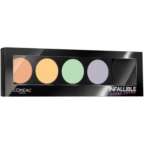L'Oréal Paris Infallible Total Cover Kit de corrección de color, 0.17 onzas