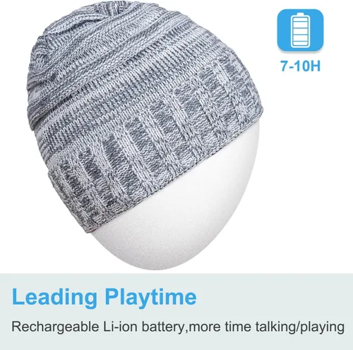 Miniatura 83 de Rotibox - Gorro inalámbrico con Bluetooth para deportes al aire libre, regalo de Navidad.