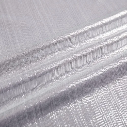 Miniatura 8 de Tela de punto acanalado metálico suave, brillante y elástica de 60 pulgadas de ancho con brillo metálico para vestido de baile, disfraz, vestido