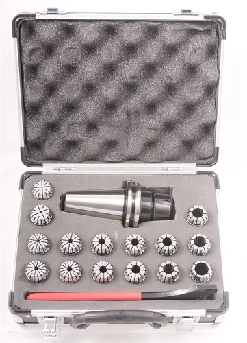 Miniatura 19 de HHIP 3901-5108 BT-40 ER-32 Juego de pinzas y mandril de 10 piezas, ER-32, longitud de calibre de 2.75 pulgadas