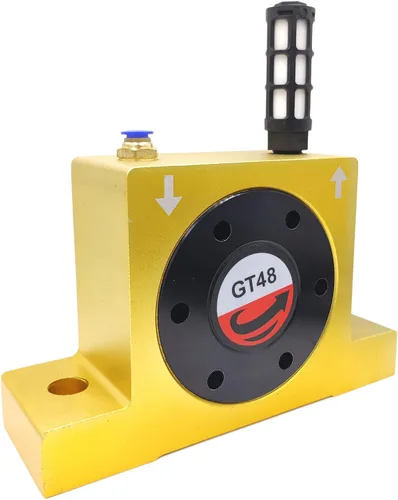 GT-48 Tipo industrial Neumática de aire comprimido turbina rueda tipo vibrador G 3/8 "turbina vibradores con silenciador y conector GT48