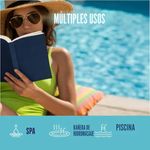 Miniatura 6 de JNW - Tiras de prueba de piscina 7 en 1, 150 tiras de prueba rápidas y precisas para agua de piscina, tiras de prueba de spa para bañera
