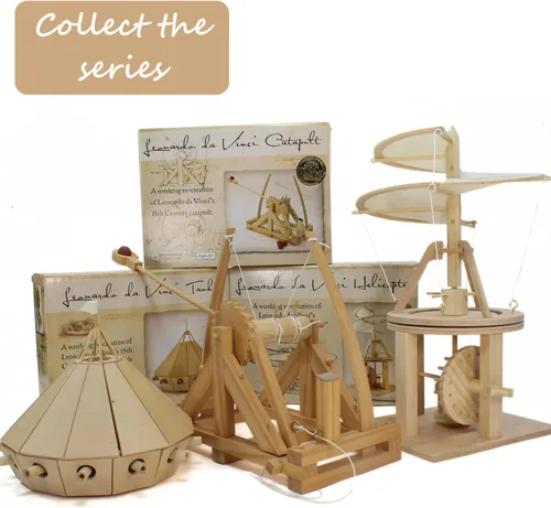 Miniatura 6 de Modelo de máquina voladora de Leonardo da Vinci Pathfinders, juego con modelo de madera