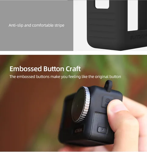 Miniatura 6 de Funda protectora de silicona para cámara DJI OSMO Action 4/Action 3, portátil a prueba de caídas OSMO Action 4/3, funda protectora de accesorios