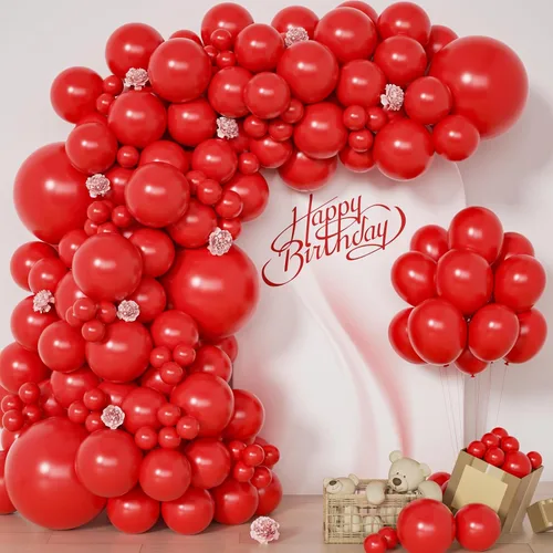 Miniatura 12 de Kit de arco de globos negros, 129 piezas de diferentes tamaños 18, 12, 10, 5 pulgadas, kit de guirnalda de globos negros para graduación, Halloween