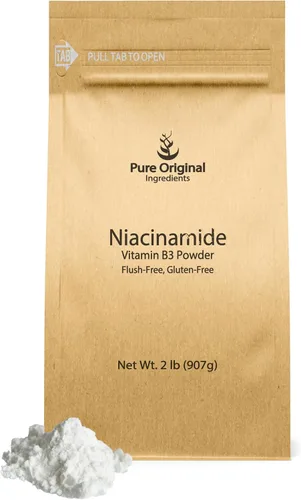 Miniatura 5 de Ingredientes Originales Puros Niacinamida (454g) Vitamina B3, Sin Enrojecimiento, Sin Gluten