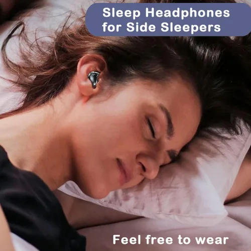 Miniatura 3 de Xmenha Auriculares ocultos para dormir de lado, pequeños y pequeños, invisibles, inalámbricos, Bluetooth, discretos, para el trabajo, invisibles