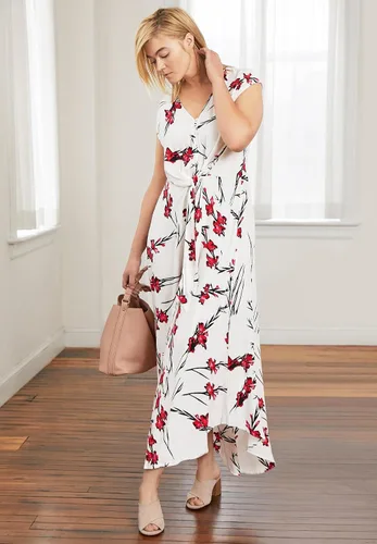 Miniatura 6 de Ellos Vestido largo con lazo frontal en talla grande para mujer