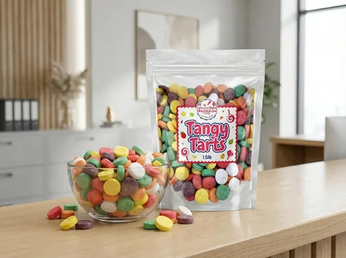 Miniatura 4 de Sweet and Tart - Mezcla variada de dulces crujientes masticables, bolsa a granel de 1.5 libras de cereza, uva, limón, lima, naranja, piña, sabores