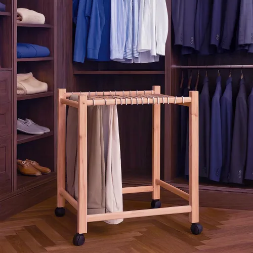 Miniatura 2 de Perchero aromático de cedro rojo para pantalones/perchero (tamaño regular 16 varillas)