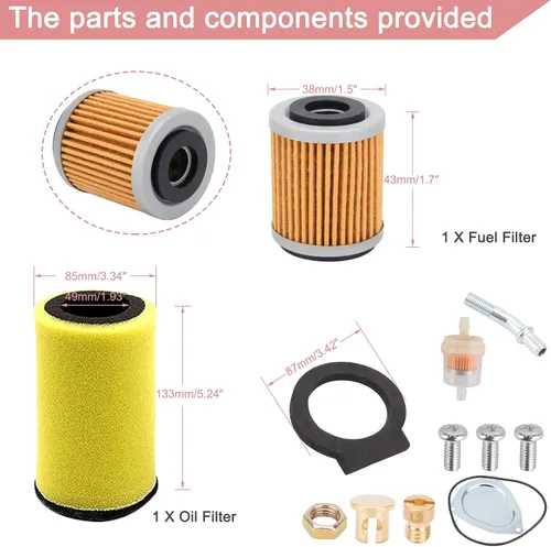 Miniatura 5 de Carburador YFM400 compatible con ATV Yamaha 2000-2006 Kodiak 400 YFM400 y Big Bear 400, 2004-2006 Bruin 350, 2006-2009 Wolverine 350, 2007-2011