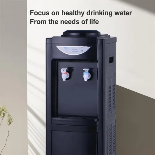Miniatura 2 de Dispensador de enfriador de agua de carga superior, agua caliente y fría, capacidad para botellas de 3/5 galones, dispensador de agua con bloqueo