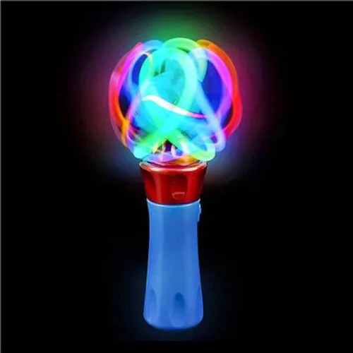 Miniatura 3 de Varitas giratorias de orbiter con luz LED de 7 pulgadas (paquete de 2) 1 azul + 1 rojo. Baterías incluidas. Juguete giratorio para niños, niñas