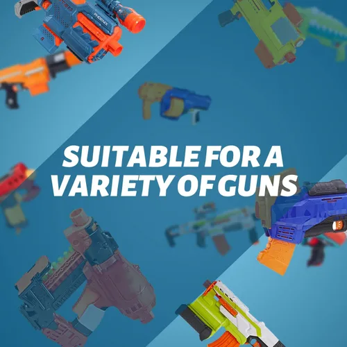 Miniatura 8 de EKIND Paquete de 100 piezas de repuesto de dardos de succión de bala de espuma compatible con NERF N-Strike Series Blaster (azul)