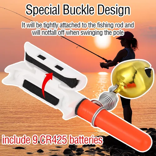 Miniatura 3 de Retisee 9 Piezas de 2.5 Pulgadas de Palos Luminosos para Pesca LED, Luz para Caña de Pesca Nocturna, Alarma Luminosa de Picada de Pesca Nocturna