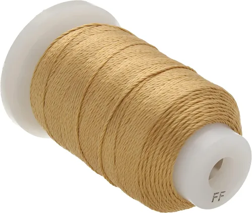 Miniatura 16 de The Beadsmith Cordón de seda pura – Castaño, tamaño E (0.325 mm/0.0128"), 200 yardas (600 pies), carrete de 1/2 onza