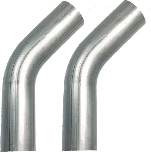 2.25" 45 grados 304 mandril de acero inoxidable curva tubo de escape / catback USA .065 Khaos Motorsports 2 Pack
