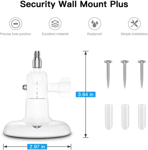 Miniatura 5 de 【Última versión】 Soporte de pared ajustable para interiores y exteriores para Arlo Essential/XL Gen 2/Pro/2/3/4/Arlo Pro 5s/Ultra/, eufyCam 2C/2C