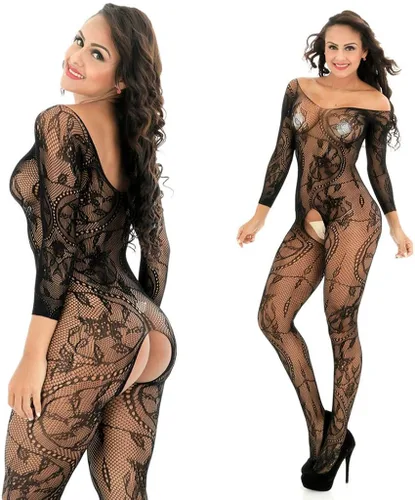 Miniatura 5 de Body de malla para mujer, sin entrepierna, sexy, de malla, cuerpo completo, babydoll, babydoll de peluche, bodycon, lencería