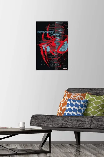Miniatura 2 de Trends International Marvel's Spider-Man: Miles Morales - Póster de pared Glitch, 14.72 x 22.37 pulgadas, paquete de póster premium y alfiler
