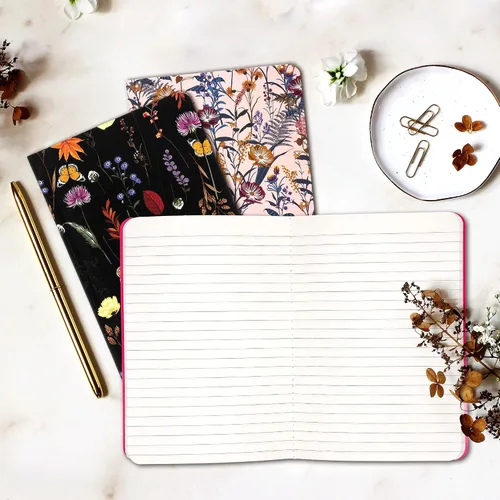 Miniatura 8 de Pukka Pad Bloom B6 - Libros de ejercicios cosidos, 6.9 x 4.9 pulgadas, paquete de 3 diseños florales surtidos