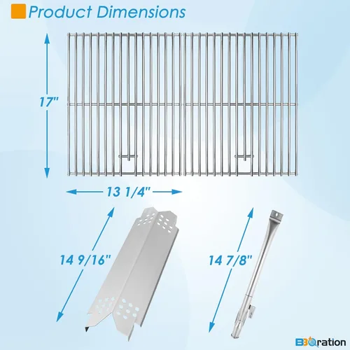 Miniatura 6 de Kit de piezas de repuesto BBQration para Nexgrill de 5 quemadores 720-0888 720-0888N 720-0888A, de 4 quemadores 720-0830 720-0830H 720-0830A
