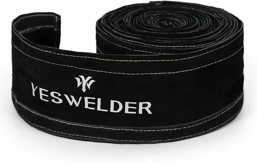 Miniatura 8 de YESWELDER Cubierta de cable de soldadura TIG resistente a la llama de cuero negro de 7,6 metros (25 pies de longitud)