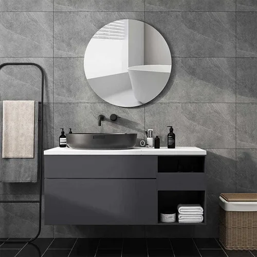 Miniatura 4 de Azulejos de espejo de pared redondos de 12'', reflejo de alta claridad, autoadhesivos, láminas de espejo acrílico, pegatinas circulares para baño