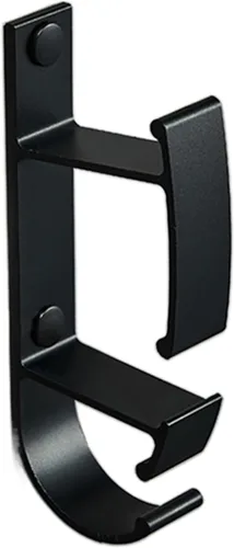 Soporte de almacenamiento autoadhesivo, gancho de lavabo de aluminio espacial, resistente al agua, antioxidante, para cocina, baño, baño (color Negro