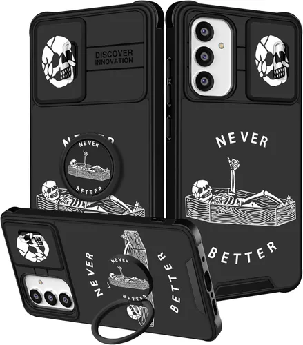 Miniatura 97 de Funda 2 en 1 para Samsung Galaxy Note 10 Plus con diseño de calavera para teléfono con diseño de esqueleto para yoga, fantasma, horror, con cubierta
