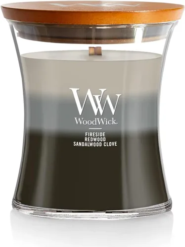 Miniatura 9 de WoodWick Vela mediana de reloj de arena Oceanic Mezcla de soja premium Mecha de madera agrietada Fabricado en Estados Unidos 9.7 onzas