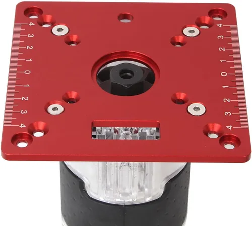 Miniatura 5 de Placa de inserción de mesa de enrutador de aluminio,Mini bancos cuadrados para carpintería Router Flip Plate,Mesa de grabado de recorte