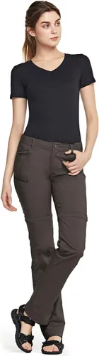 Miniatura 5 de Pantalón Cqr de senderismo, convertibles, ligeros, elásticos, de secado rápido, con cierre zipper, de safari, aire libre, para mujer