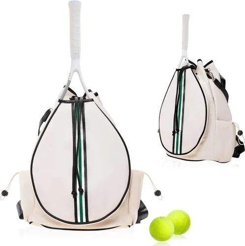Bolsa de tenis para mujer, bolsa de raqueta elegante, mochila unisex para deportes de raqueta, bolsa de pickleball convertible para hombro, correa