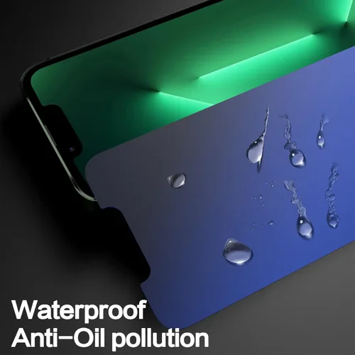 Miniatura 8 de Protector de pantalla de privacidad para iPhone 13 Pro Max con protector de lente de cámara, protección ocular antiluz azul, vidrio templado 9H