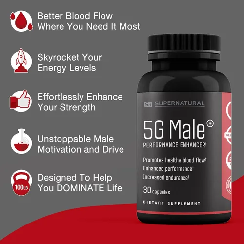 Miniatura 6 de Supernatural Man Suplemento potenciador de T natural masculino 5G para el flujo sanguíneo, la resistencia, la fuerza y la resistencia, ginseng, ajo