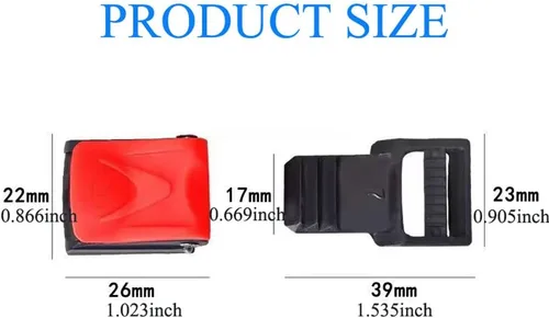 Miniatura 4 de Juego de 2 hebillas de liberación rápida para casco de ciclismo con anillos tóricos abiertos para casco de bicicleta, adaptador de correa