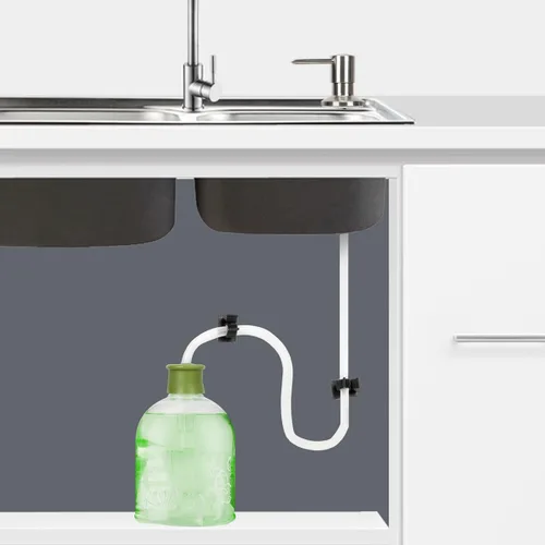 Miniatura 5 de Dispensador de jabón para fregadero de cocina, bomba dispensadora de jabón para platos de acero inoxidable con tubo de extensión de 47 pulgadas