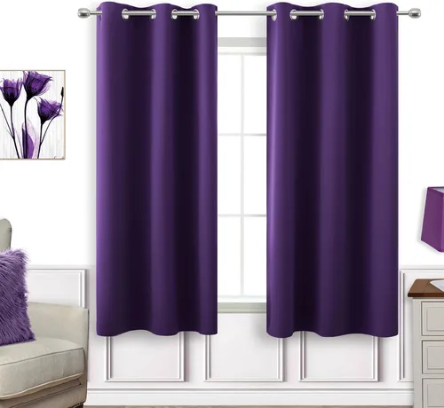 Miniatura 149 de Cortinas opacas de 72 pulgadas extra anchas para dormitorio, puerta corrediza de vidrio y patio, 2 paneles con ojales para oscurecer ventana grande