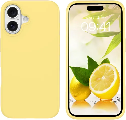 Miniatura 392 de GUAGUA Funda compatible con iPhone 17 Pro Max de 6.9 pulgadas, silicona líquida, goma de gel suave, delgada, forro de microfibra delgada
