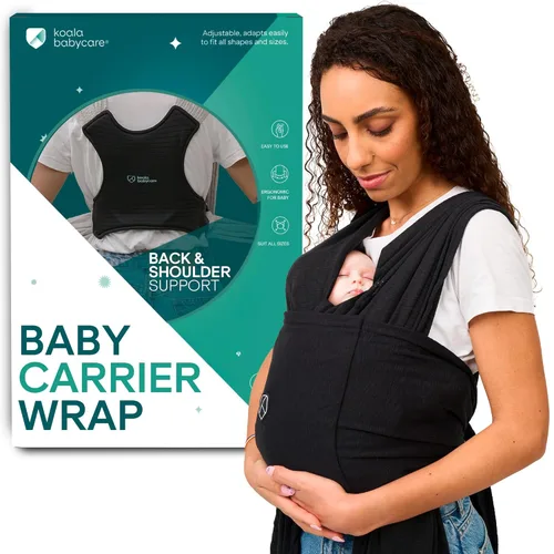 Miniatura 12 de Koala Babycare Portabebés Envolvente para Bebé, Fácil de Usar Como una Camiseta - Portabebés Original para Recién Nacido hasta Niño Pequeño - Gris